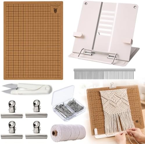110 Pcs 12×16 in Macrame Board and Pins Kit for Bracelet Knotting Creations by Unknown