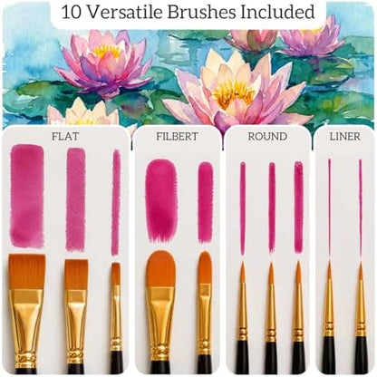 Chalkola 36 Watercolor Paint Set for Adults, Kids & Professional Artists - Image 6