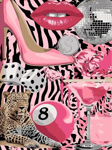 WUDWL Coquette Paint by Numbers Kit for Adults, Color By Numbers for Adults - Image 2