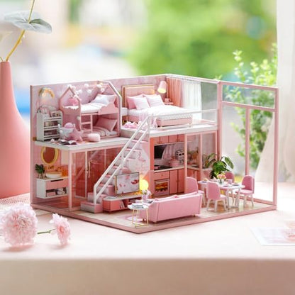 DIY Miniature Dollhouse Kit with Furniture Plus Dust Proof & Music Movement - Image 3