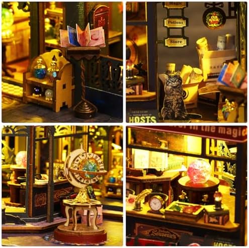 DIY Dollhouse Kit, Miniature House Building Kit with Led for Adult - Image 4