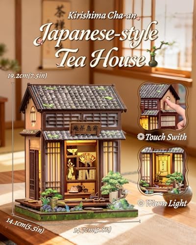 CUTEBEE Book Nook Kit - DIY Miniature House Japanese Tea House - Image 3