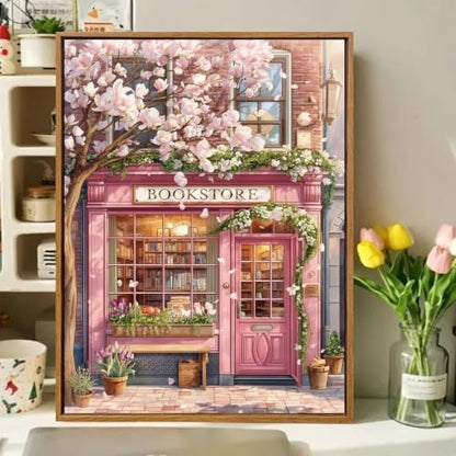 hkejoi Bookstore Paint by Numbers Kit for Adults, 16x20 in - Image 2