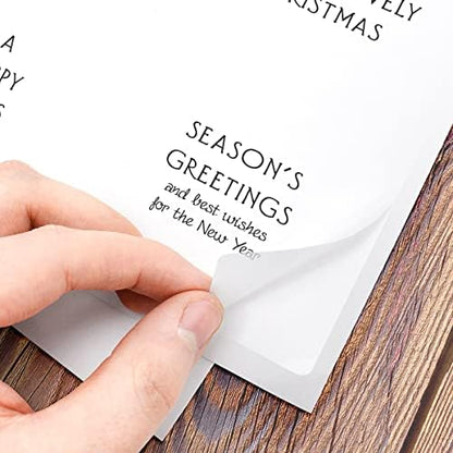 Katy Sue Christmas Verses Peelables Stickers for Christmas Card Making. 48 Peelable Verses & Sentiments/Peel Offs from Katy Sue Designs Card Making Supplies. Each Peel-Off Sticker is 4 x 3.5 inch - Image 3