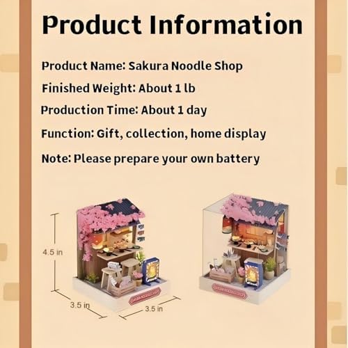 YSWOOD WORLD DIY Miniature House Kit, Creative Gift for Adults Teen - Image 2