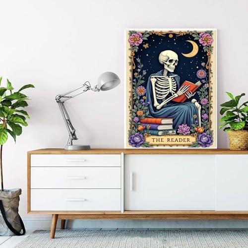 Skull Paint by Numbers Kit for Adults, Skeleton Adult Paint by Number Kits - Image 5