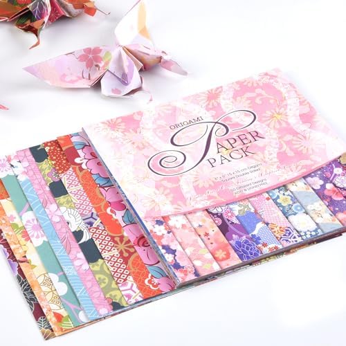 Origami Paper 50 Sheets, 6-Inch Square Double Sided Colored Craft Paper - Image 4