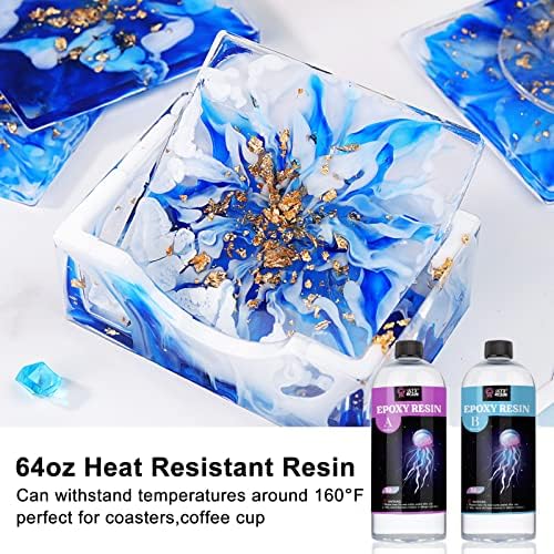 LET'S RESIN Resin Mold Kit Bundle with 0.5 Gallon Crystal Clear Epoxy Resin, Bubbles Free Resin for Resin Art - Image 7