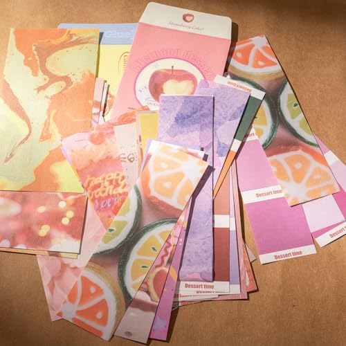 YagCu Scrapbook Kit for Beginners, Aesthetic Junk Journal Supplies, Scrapbooking and Journaling Materials, Bullet Journals Stationery, Planner DIY Arts Craft, Women Adults - Image 5