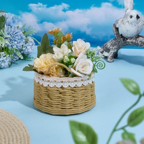FREEBLOSS Macrame Woven Basket kit DIY Macrame Kit for Beginners with Instruction Lace Basket Weaving Craft Supplies Baskets Weaving Project for Holiday Activities - Image 5