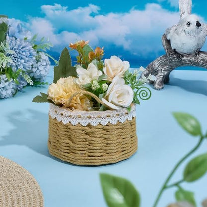 FREEBLOSS Macrame Woven Basket kit DIY Macrame Kit for Beginners with Instruction Lace Basket Weaving Craft Supplies Baskets Weaving Project for Holiday Activities - Image 5