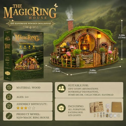 Spilay DIY Miniature House Kit for Adults, Miniature Dollhouse Kit - Image 2