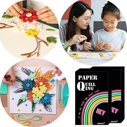 Paper Quilling Strips with 26 Colors 2080 Strips Quilling Tools and Supplies - Image 6