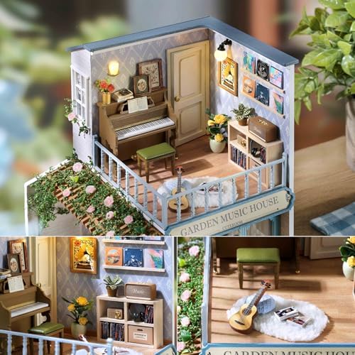 DIY Miniature Dollhouse Kit with Furniture Plus Dust Proof & Music Movement - Image 6