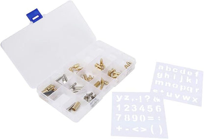 DANAIXZ 57 Pcs Professional Pyrography Pen Tip Set High Quality Copper Welding Accessories Kit with Various Shapes for Wood Burning Engraving and Soldering DIY Projects