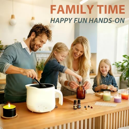 Candle Making Kit with Wax Melter, Premium DIY Candles Kit, Soybeans Wax - Image 4