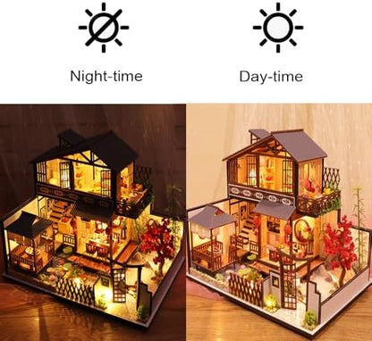 DIY Miniature House Kit, Dollhouse for Adults to Build, Japanese Style - Image 5