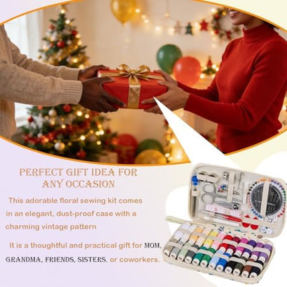 Printing Travel Sewing Kit with 130PCS Basic Sewing Supplies Accessories - Image 5