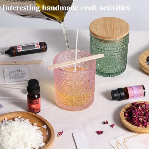 DARJEN Candle Making Kit for Beginners, 2 Jars Soy Wax Scented DIY Set - Image 5