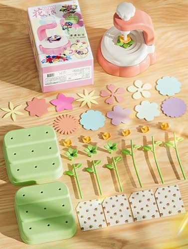 JIYAKO Flower Bouquet Building Kit, 185 PCS DIY Flower Craft Kit for Kids, Build Your Own Flower Bouquet Toy, Flower Art Craft & Flower Making Kit for Creative Projects - Image 3