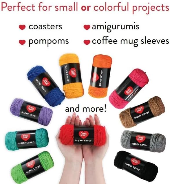 Red Heart Craft Kit, Yarn for Crocheting and Knitting - Image 3