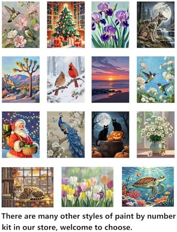 ACIOPPL Paint by Numbers for Adults Beginner Pink Tulip Flower 16 x 20 Inch - Image 3