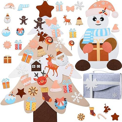 Liliful Christmas DIY Felt Christmas Tree and Snowman Set by Liliful
