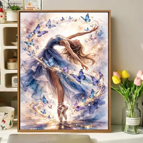 hkejoi Girl Paint by Numbers Kit for Adults, 16x20 in - Image 2
