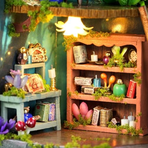 CUTEROOM DIY Miniature Dollhouse Kit in Metal Tin, Enchanted Encounter - Image 5