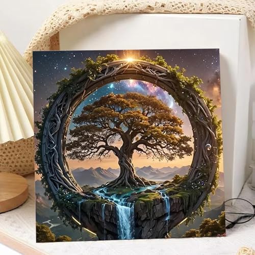 Tree of Life Paint by Number, Paint by Numbers Kit for Adults 10x10 Inch - Image 2