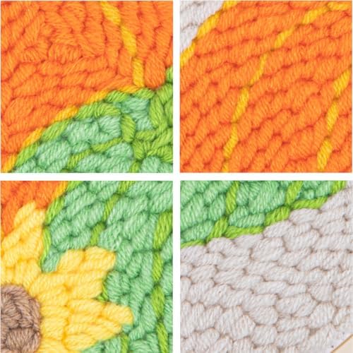 Louise Maelys Punch Needle Kit for Beginners Pumpkin Pattern Home Decor - Image 4