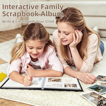 Popotop Photo Album Self Adhesive Scrapbook Album for 4x6 5x7 8x10 Pictures DIY Photo Book as Scrapbooking Supplies Kits, Birthday Gifts for Women Mom Wedding Baby Family Travel - Image 2