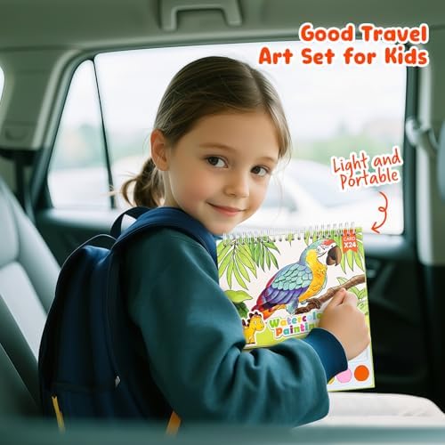 Watercolor Painting Coloring Books Pocket Watercolor Paint Bookmarks - Image 3