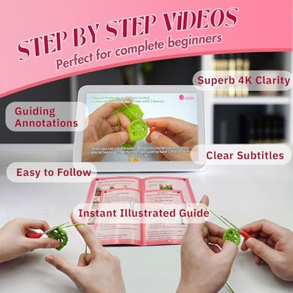 SGIBYN Granny Squares Crochet Kit for Advanced Beginners with Video - Image 4