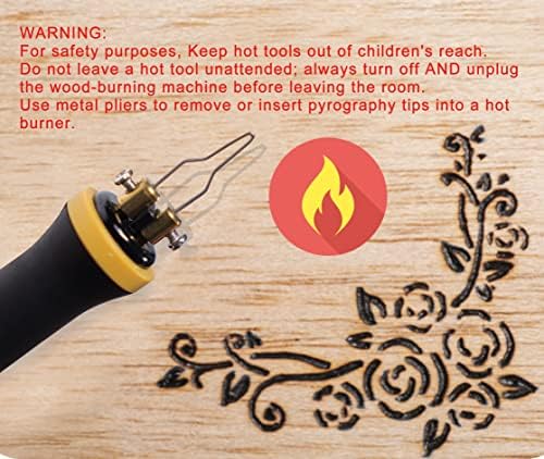 HimaPro Dual Pen Wood Burning Kit, Wood Burner Tool Kit, Wood Burning Station Kit, Pyrography Kit; 60W 100/120V with Adjustable Temperature 0~720°C; A Perfect Wood Burning Kit for Adults - Image 5