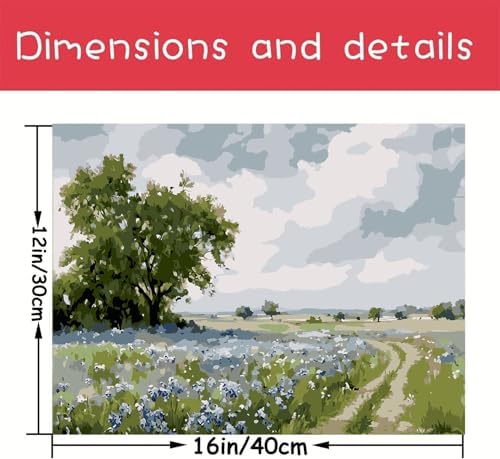 WUDWL Flower Paint by Numbers Kit for Adults,Color By Numbers for Adults - Image 4