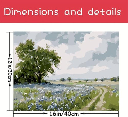 WUDWL Flower Paint by Numbers Kit for Adults,Color By Numbers for Adults - Image 4