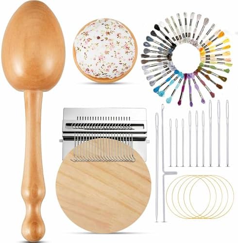 Jexine Speedweve Mini Darning Loom 21 Hooks Darning Egg for Socks Kit by Jexine