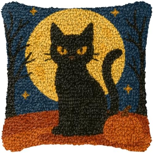 YOOTOM Cute Cat Latch Hook Kits for Adult,Latch Hook Pillow Making Kits by YOOTOM