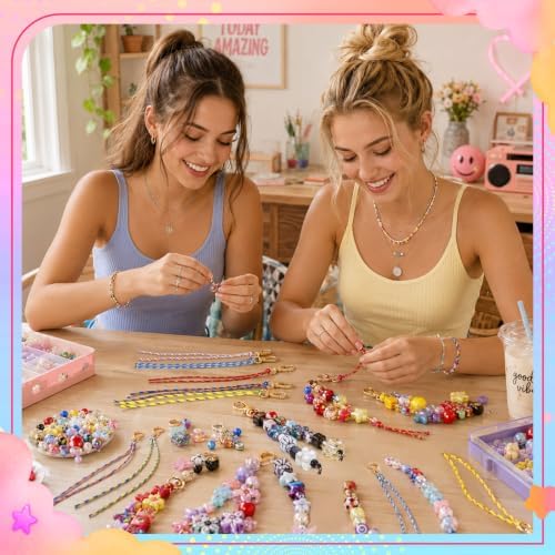 Wurosi 33 Pcs Paracord for Keychain Making, Beadable Keychain Making Kit - Image 6