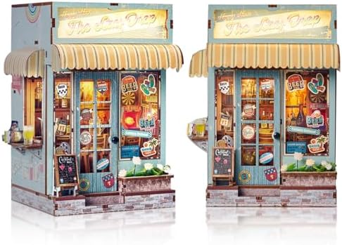 DIY Book Nook Kit, 3D Wooden Puzzle Miniature House Kit Adult, Beach Bar by MakingLifeFunforCool
