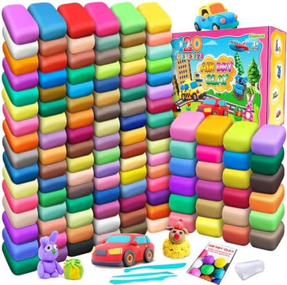 ESSENSON Air Dry Clay 120 Colors, Modeling Clay for Kids by ESSENSON