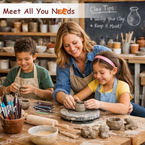 50PCS Clay Sculpting Tools Set with Storage Bag, Pottery Tools for Adult - Image 2