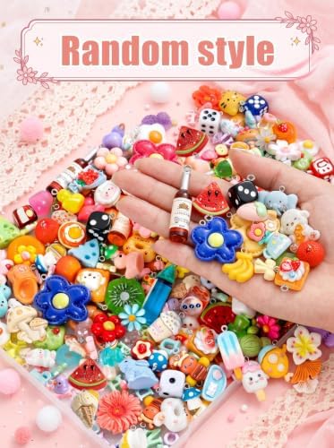 RQAYE DIY Bracelet Charms, Resin cut charms for Keychain & jewelry making - Image 2