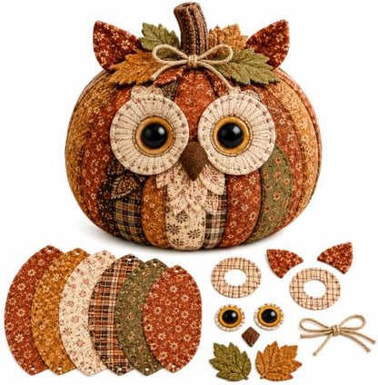 DIY Animal Pumpkin Sewing Kit, 12 Woodland Crafts for Adults (Owl) by Unknown