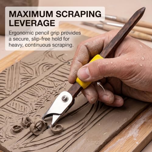 Clay Sculpting Tools Set, 304 Steel Teardrop Scraper for Ceramics - Image 6