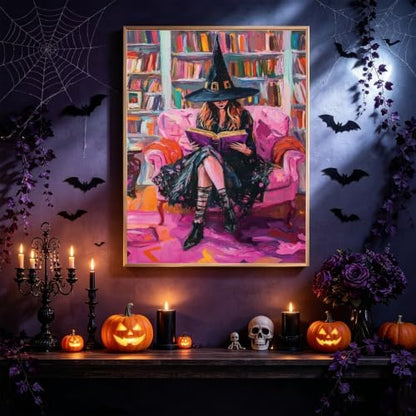 hkejoi Witch Paint by Numbers Kit for Adults, 16x20 in - Image 3