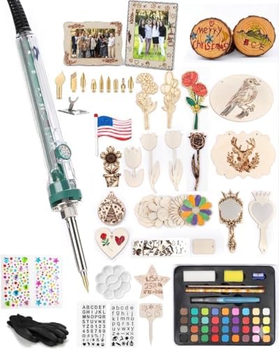 BIAJIYA 100Pc Wood Burning Kit for Adults, Beginners Woodburning Kit by BIAJIYA