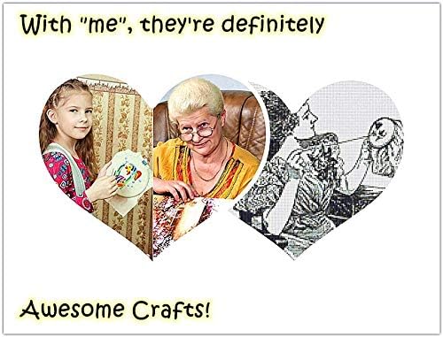 Embroidery Kit Christmas Ornaments Leaf Wreath Awesocrafts Full Range of Embroidery Starter Beginners Adults DIY Handmade Easy Patterns (Ornaments) - Image 4