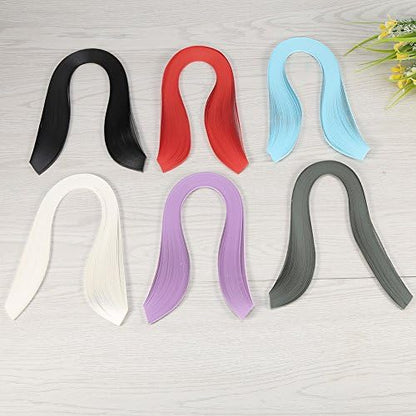 Paper Quilling Strips Set, 600 Strips Quilling Art Paper 3mm Width Pure Color Origami Paper Hand Craft Decoration Quilling Paper (Black) - Image 5